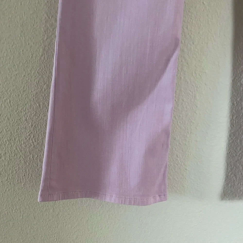 J. Crew Women’s 9”Billie Demi Boot Crop Denim Pants in Light Pink Size 28/6 - Picture 8 of 16